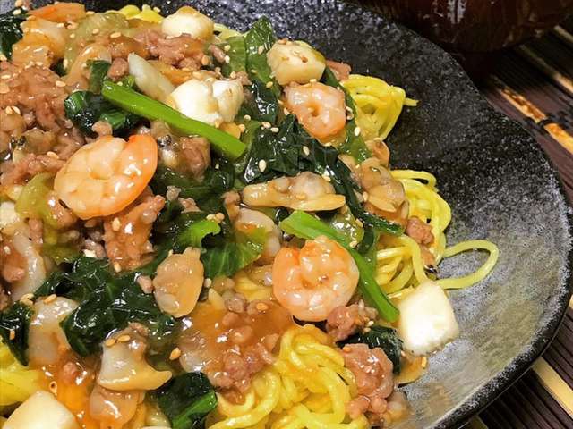簡単!ランチに◎海鮮あんかけ焼きそば